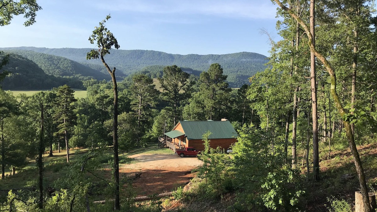 Jasper Cabin | Hot Tub* Secluded Ozark MT Cabin on 12 acres across from river