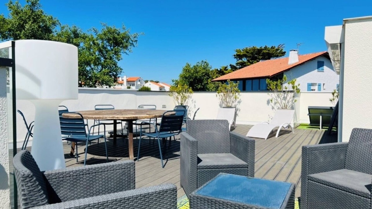 Anglet House | House and Rooftop 80 m2 Sea view, Garden. Beach 100 m, golf course 300 m