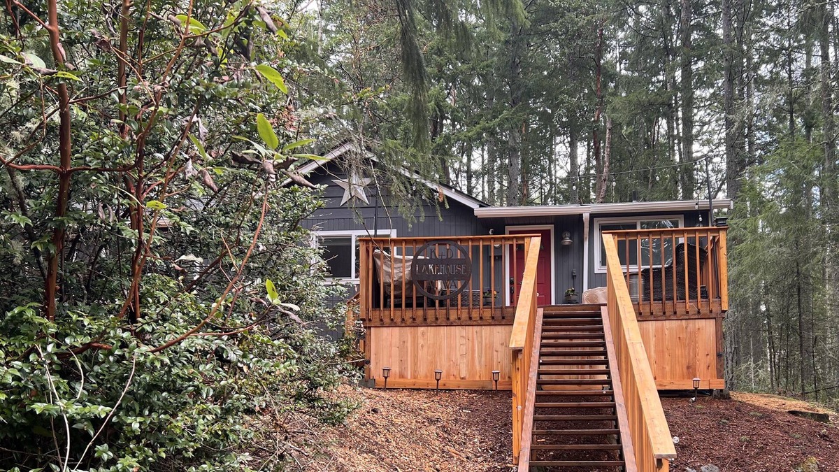 Anderson Island Cottage | House in the Woods by a Lake on an Island
