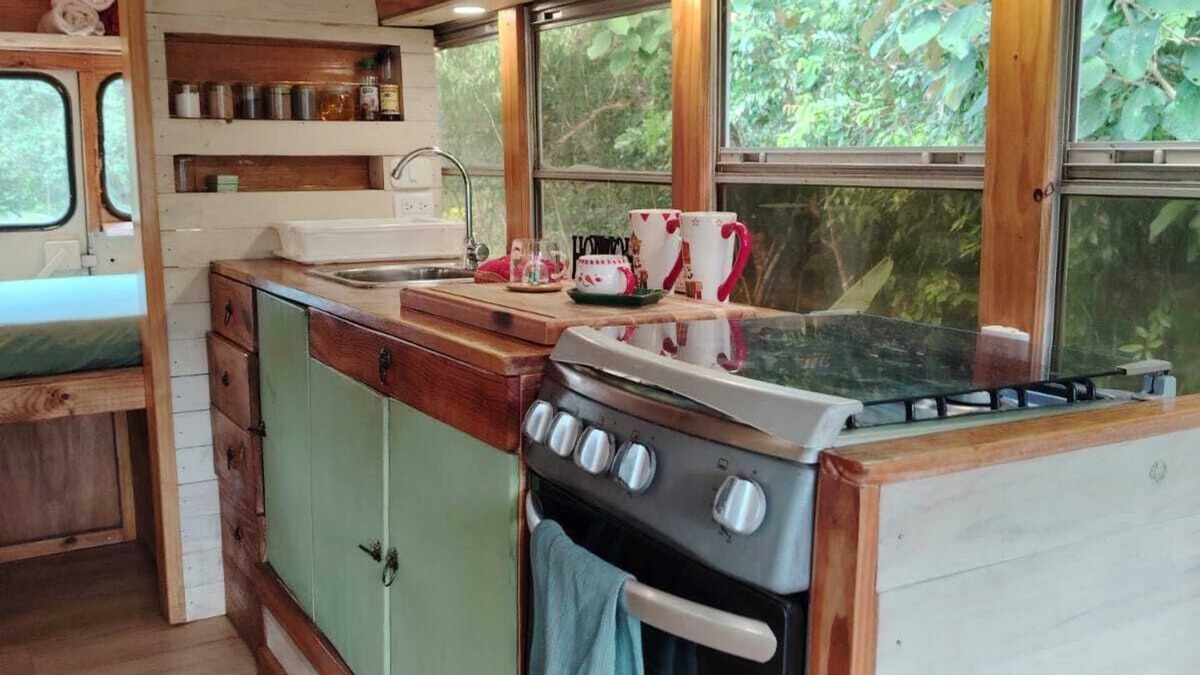 Santa Fe House | House on wheels, with mountain views and direct access to the Santa Maria River.