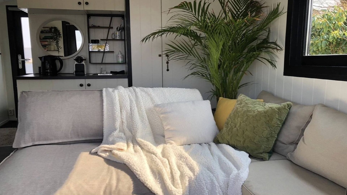 Lathum Boat Rental | Houseboat in Lathumse Plas with Harbor Views
