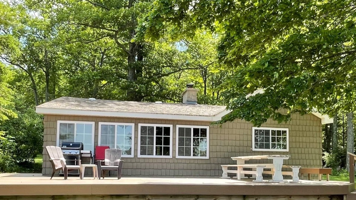 Spruce Cottage | Hubbard Lake Sunset Hideaway, large lakefront property.