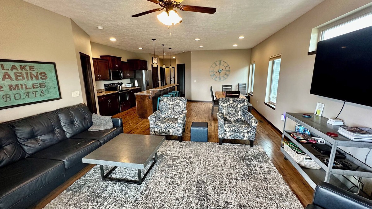Arnolds Park Cabin | Huge, Clean, Beautiful New House at Bridges Bay Okoboji Resort! TONS of space!