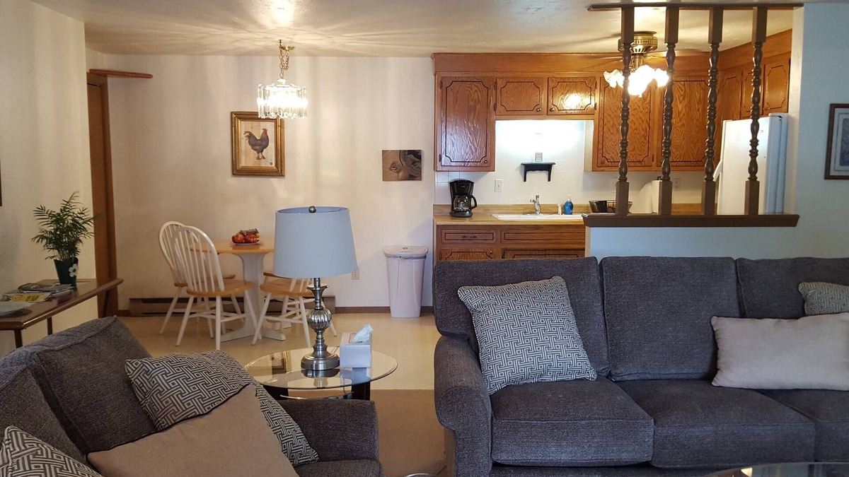 Ashwaubenon Condo | Huge Condo! Private Garage! WiFi. OPEN CONCEPT. Max 1 person, or 1 couple.