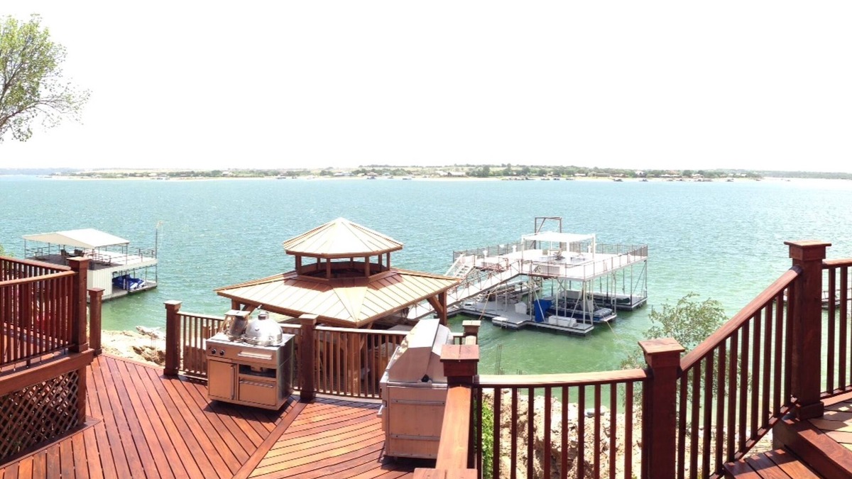 Graford House | Huge Lake Home with beautiful views, dock and lake access - sleeps 19