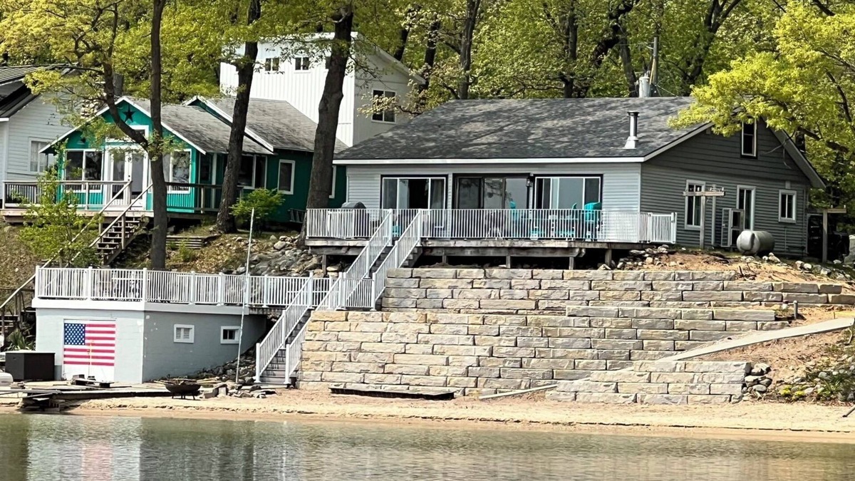Baldwin Cottage | Huge sandy beach with amazing lake view directly on Big Star Lake!
