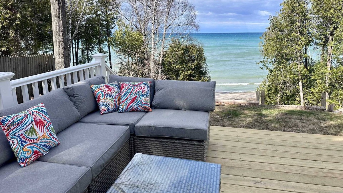 Rogers City House | Huron Shores Hideaway: Fall Foliage and Lakeside Tranquility