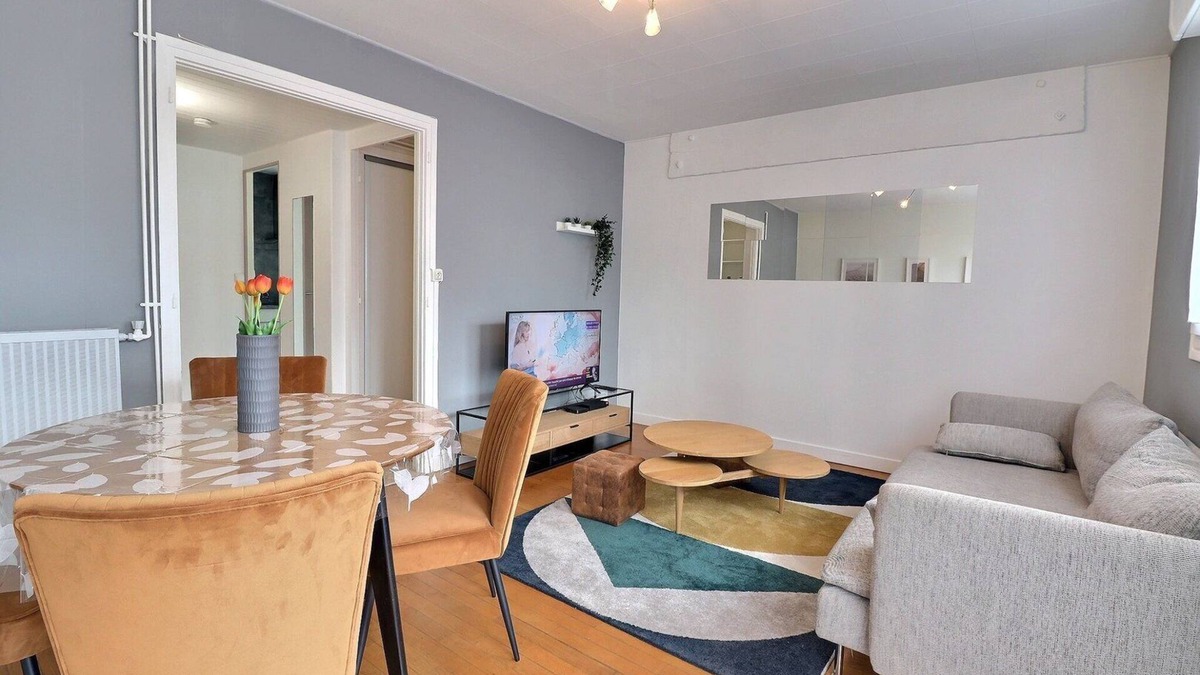 Troyes Apartment | ideal PRO/family*3 bdr*Comfort*balcony*WiFi