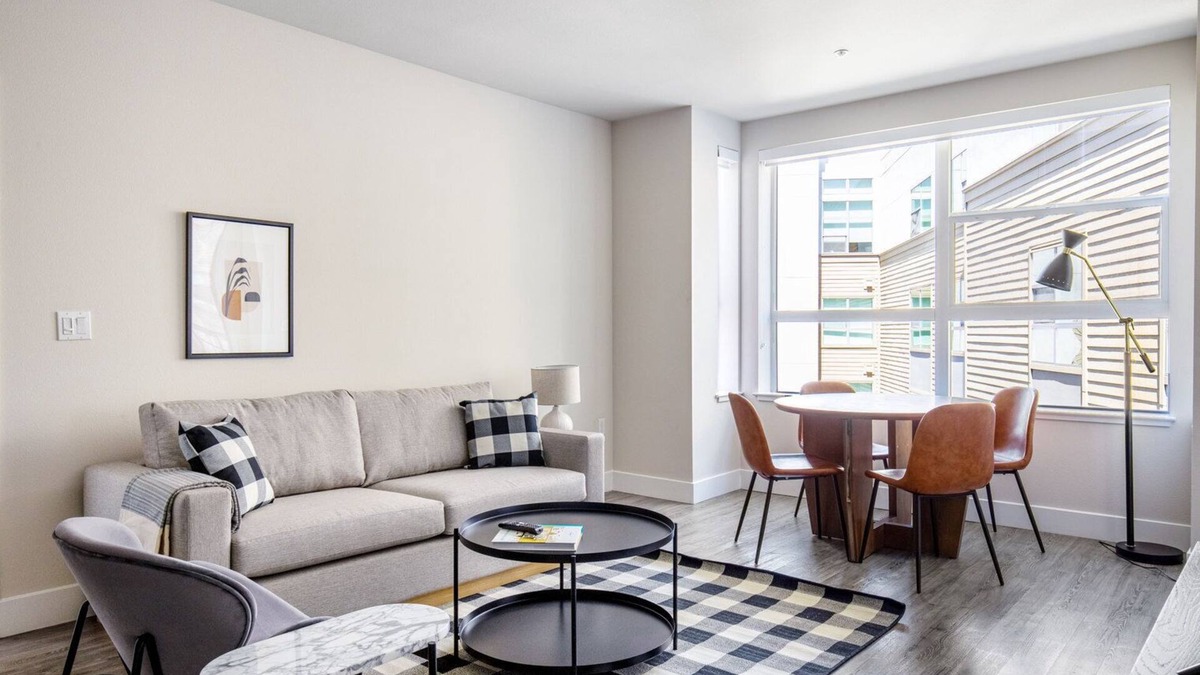Centennial Apartment | Ideal Redwood City 2BR w/W/D, Pool, BBQ, walk to Caltrain, by Blueground