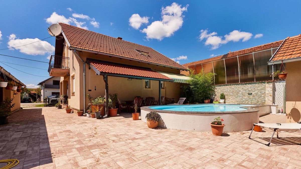Pakrac House | Idyllic, family-friendly vacation home with private outdoor pool and lush garden.