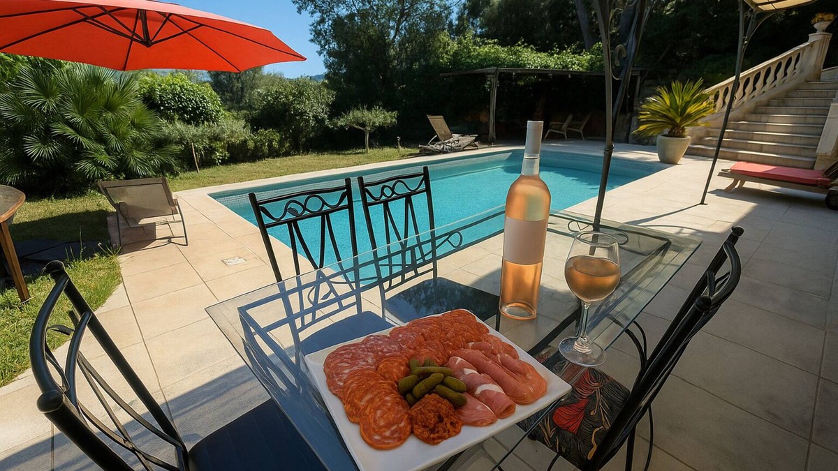 Pierrefeu-du-Var Apartment | Idyllic getaway StudioBas de Villa:garden and private pool near the coast