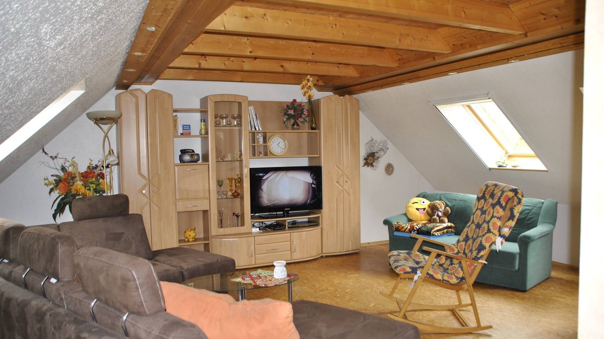 Brand-Erbisdorf Apartment | idyllic, sunny apartment at the natural swimming pond and with a fireplace