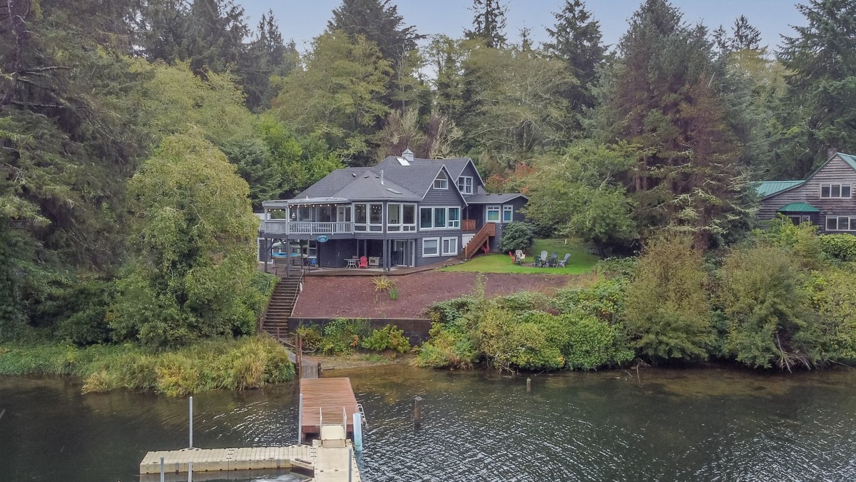 Otis House | Impressive lake front home was beautifully updated, includes-Hot Tub + Game Room