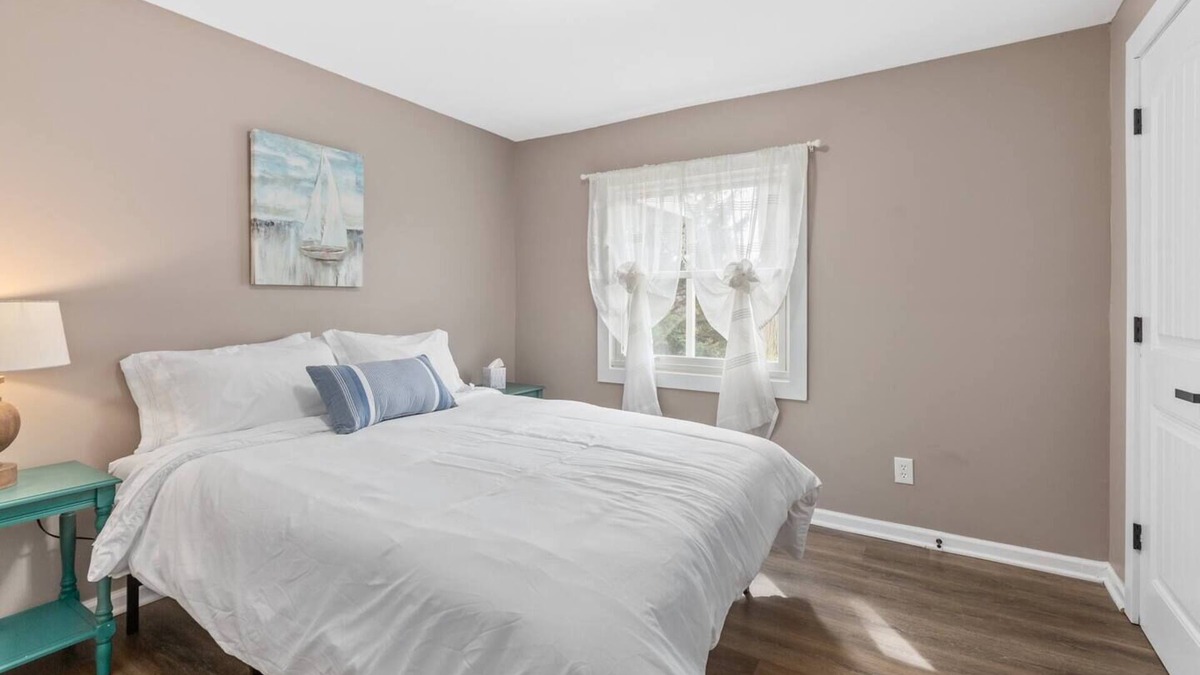 Portage House | Indiana Dunes Portage Duplex with view of the water