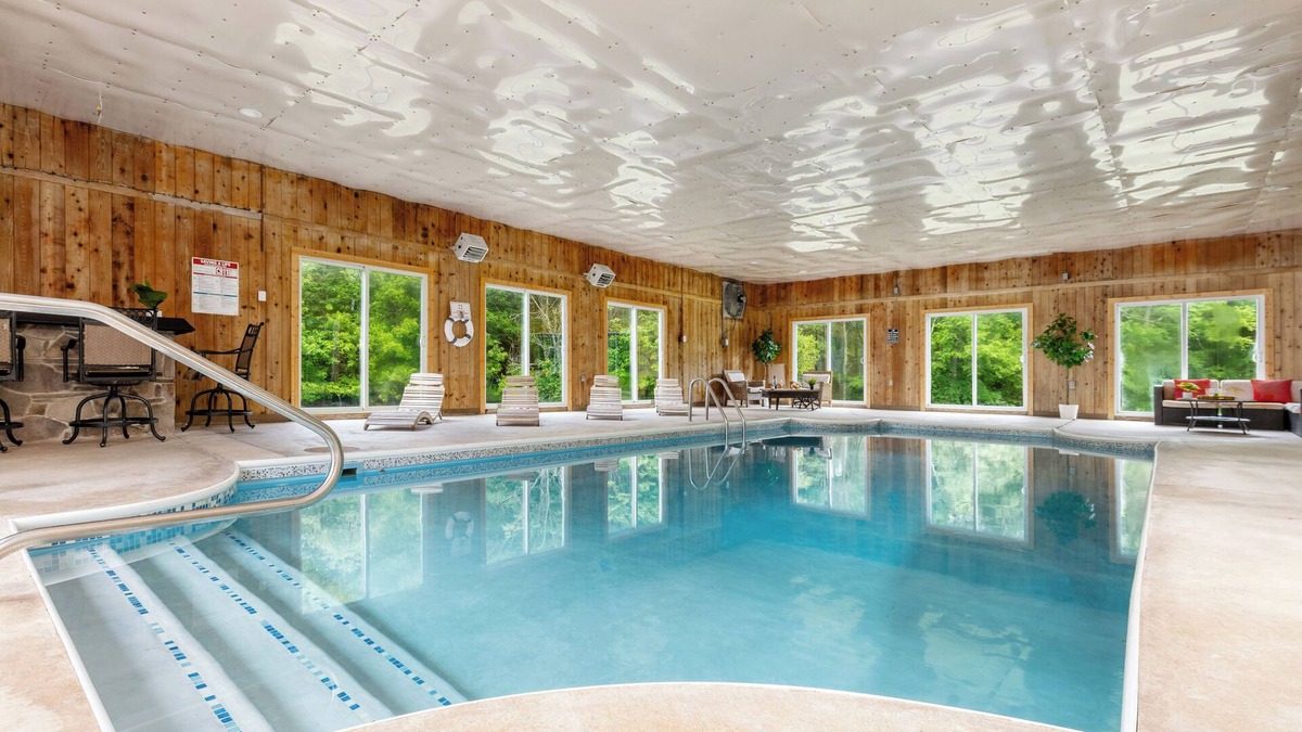 Lake Ariel House | Indoor Heated Private Pool Home & Arcade in Lake Ariel Poconos with 7 beds