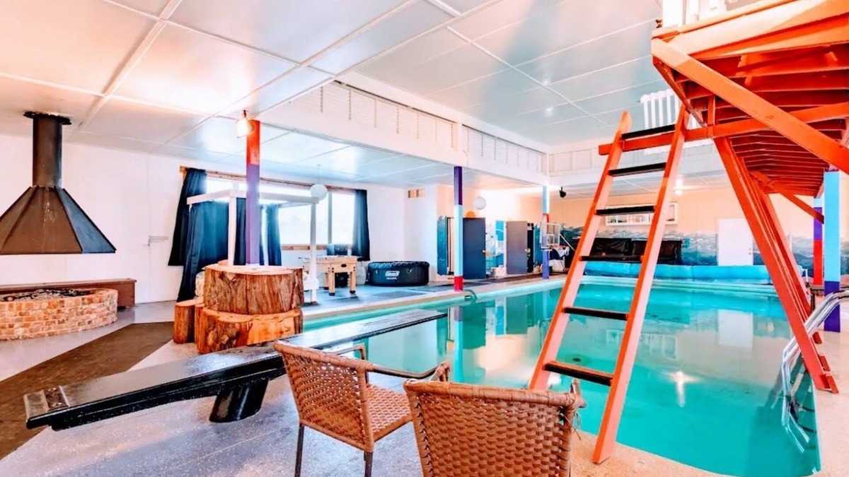 Junction City House | Indulge in the ultimate relaxation at our year-round private pool house.