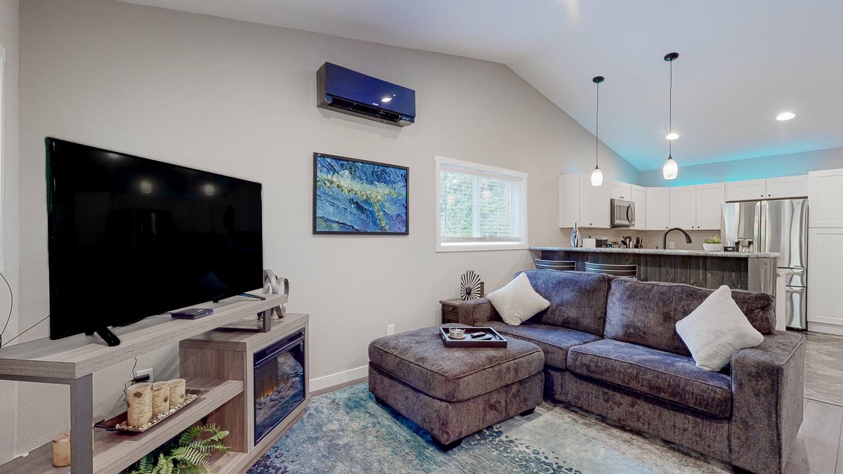 Mason County House | Inviting riverfront home with full kitchen, firepit, W/D, & dog-friendly