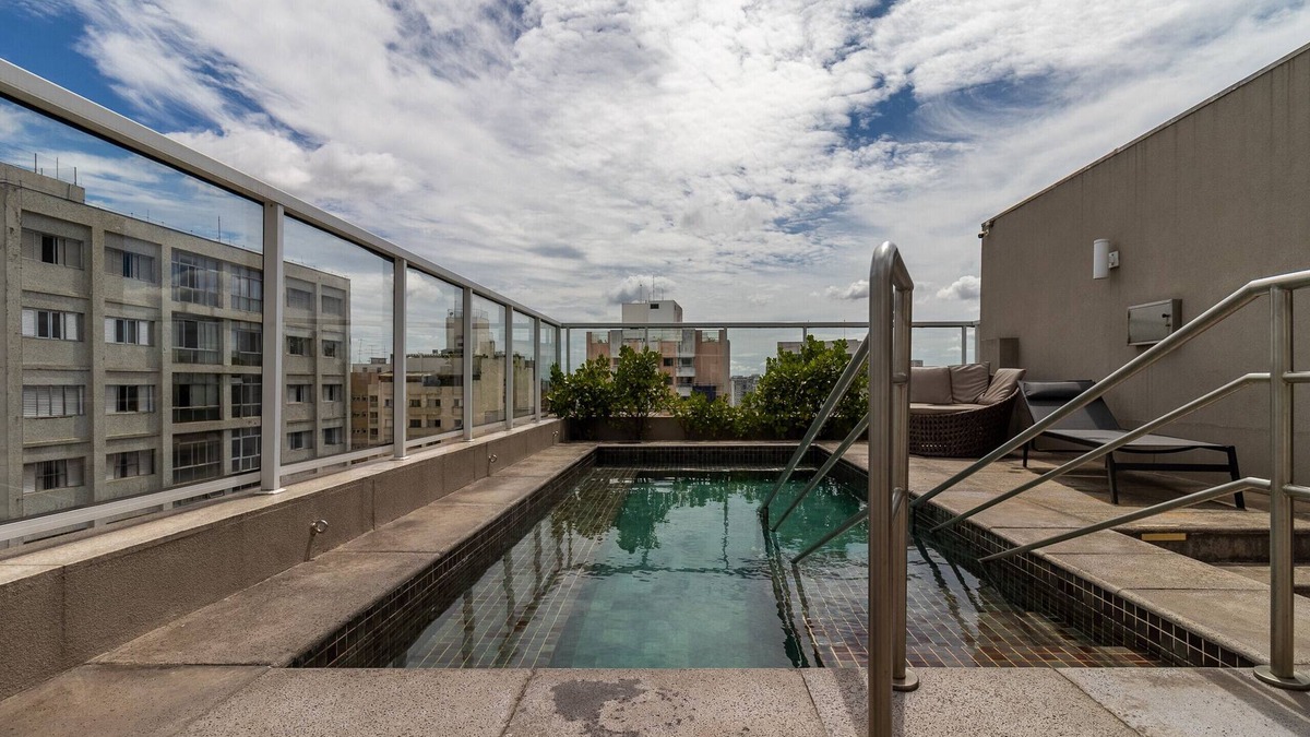 Consolacao Apartment | Iquali023 - Near metro with A/C and Pool