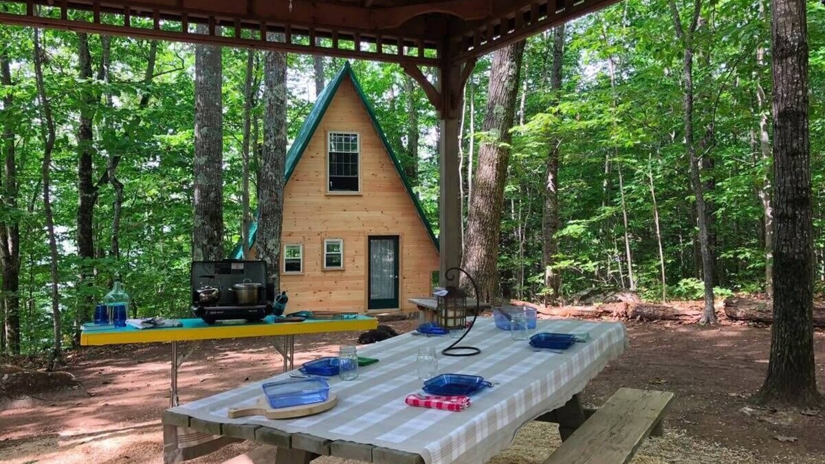 Monmouth Cabin | Island Aframe Adventure in Maine