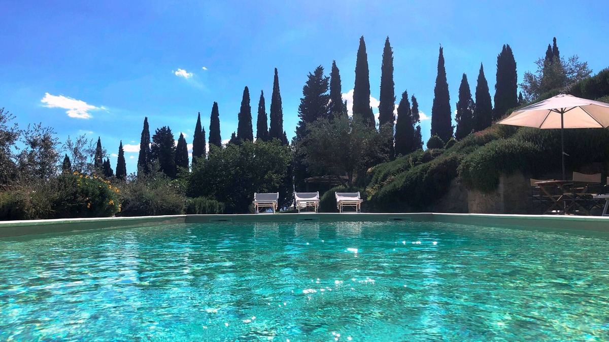 San Giustino Valdarno Villa | Poggio Corsucci.Panoramic mansion with swimming pool between Florence and Arezzo