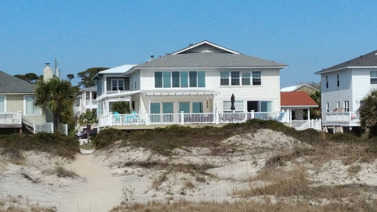 Savannah Beach House | It's a Beach Haven and it's Beachfront! See the beautiful dunes and ocean