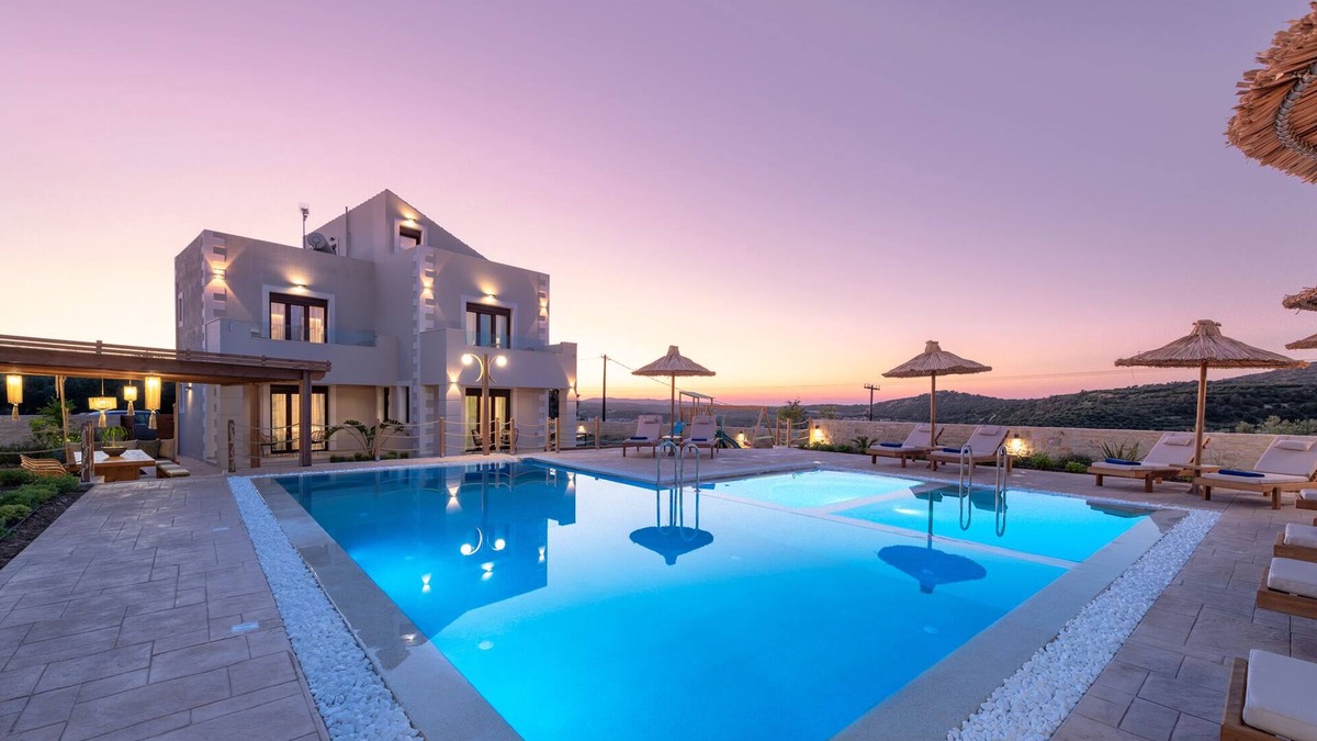 Dafni Villa | Ivoni Villa, an Iconic Summer Retreat! Child friendly Villa, Outdoor Playground!