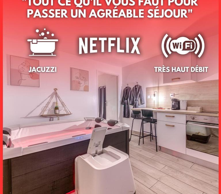 Parilly Apartment | Jacuzzi L'émeraude NEUF & Cosy