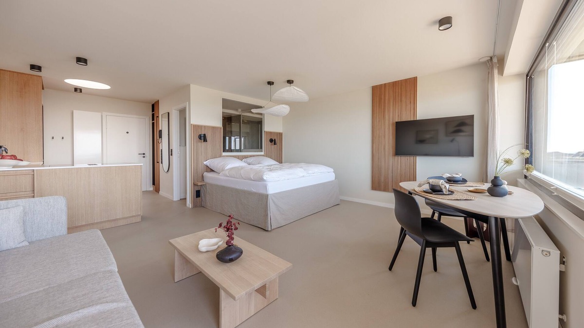 Wenningstedt-Braderup Apartment | Japandi mixes the typical Scandinavian design and Japanese furnishings with the