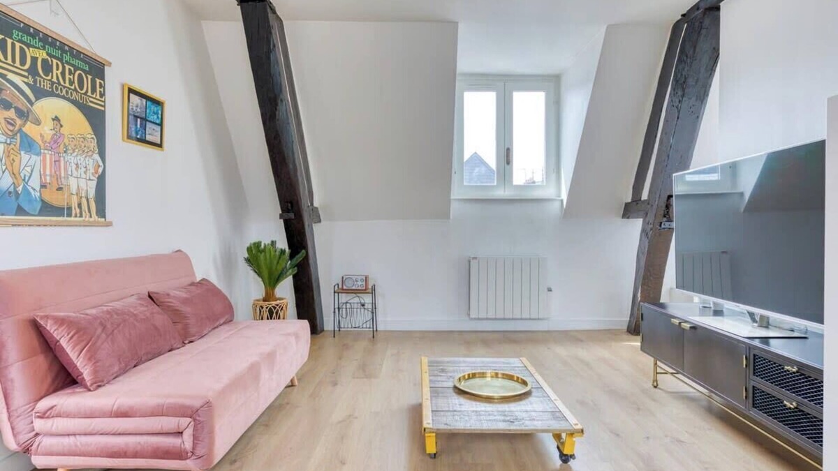 Quartier Pasteur Apartment | Jeanne à dit, charmant duplex Vieux Marché à Rouen