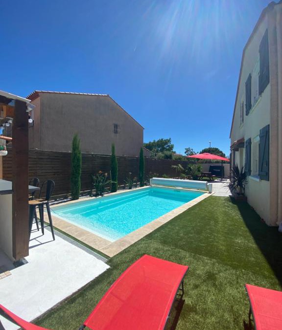 Moyen-Vernet Villa | Jolie Villa climatisée piscine parking Perpignan