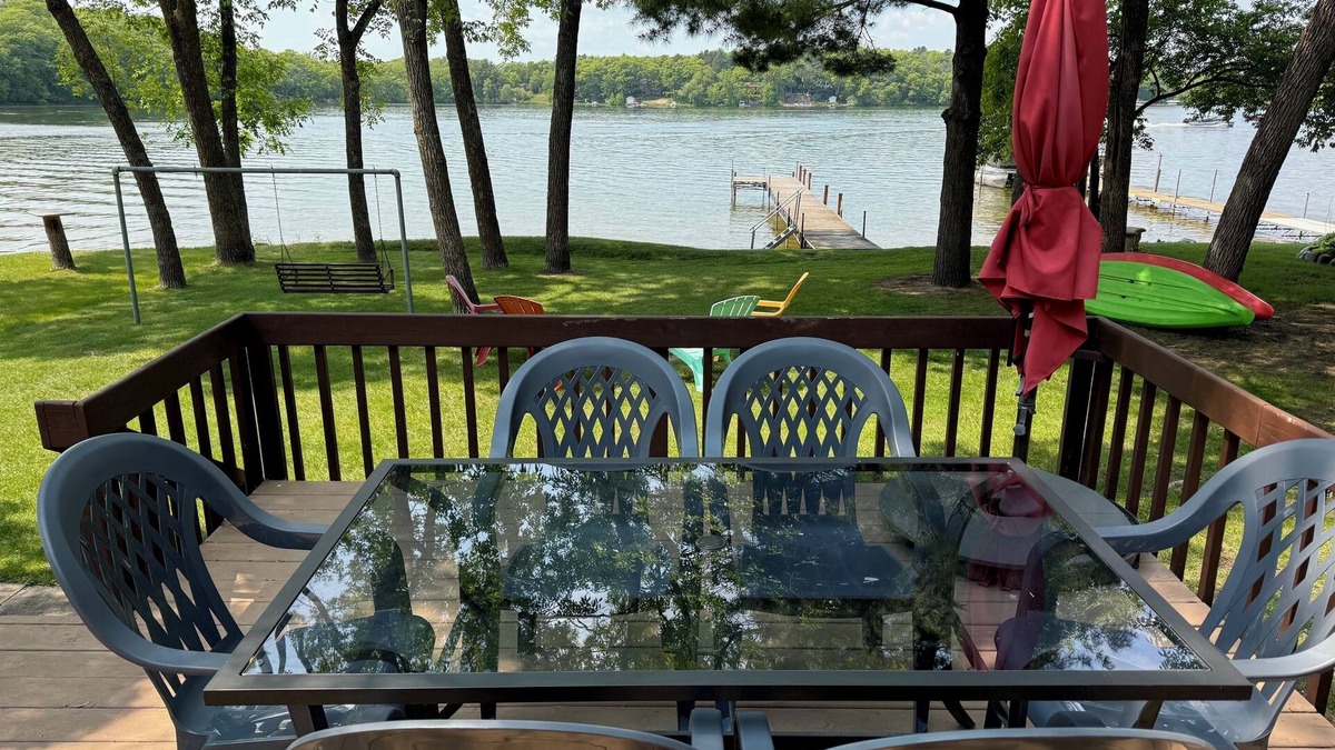 Clear Lake Cabin | Julia’s Lakefront Cottage…updated cabin, private dock & beautiful sunsets.