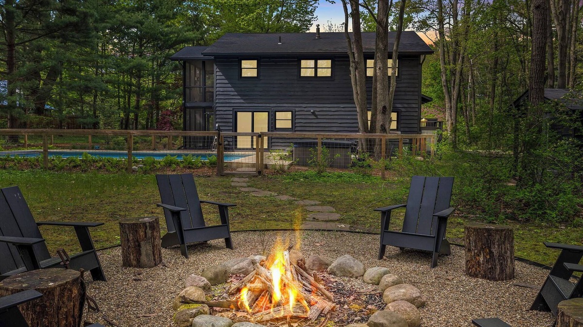 Harbert House | Juniper Presents: Serenity & Splendor, Wooded 2-Acre Paradise, Pool-Yoga Retreat