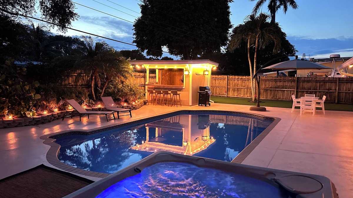 Eastview Manor House | Jupiter Heated Pool/Spa Luxury Home with Private Oasis