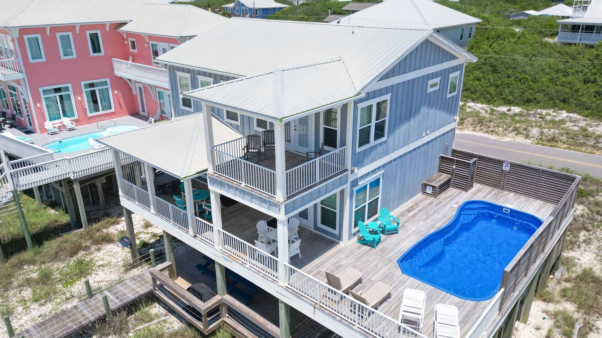 Surf Side Shores House | Just Nuts Too - Beachfront, Private Pool, Pet-Friendly