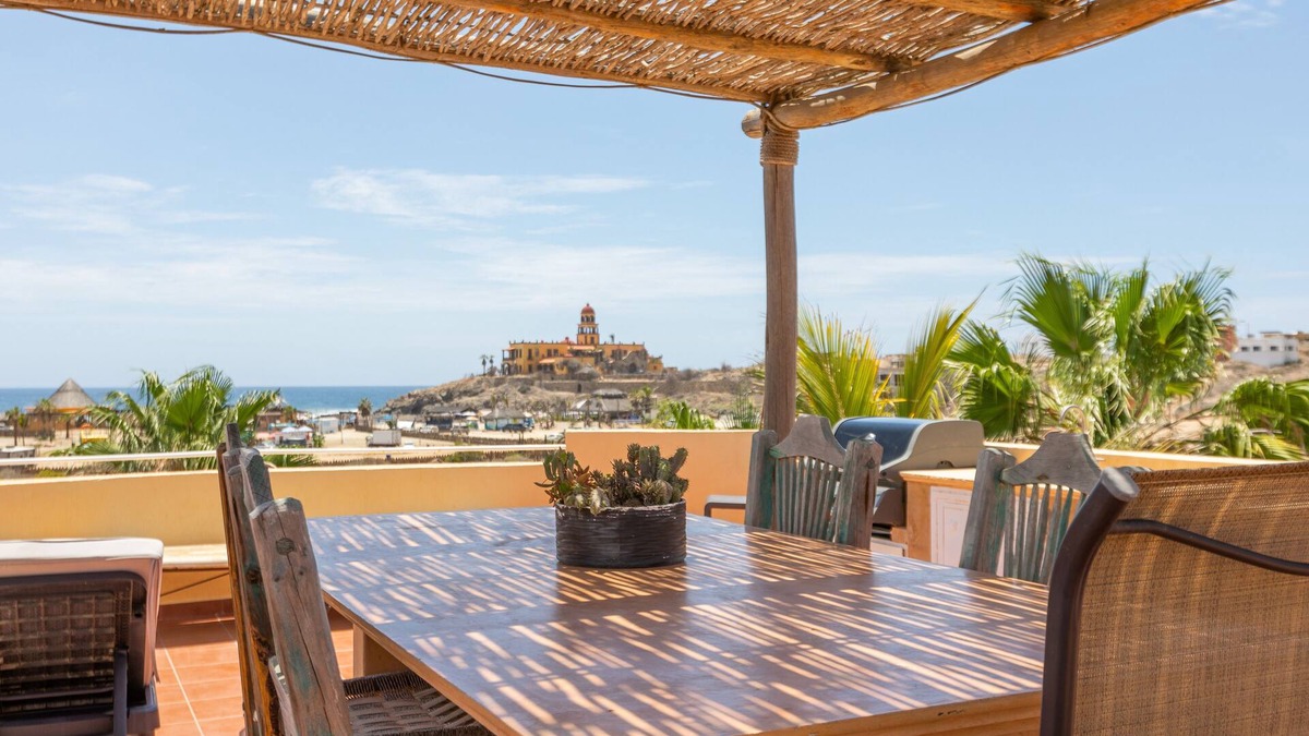 Cerritos Condo | Just steps from the Beach; Panoramic ocean views from private rooftop balcony!