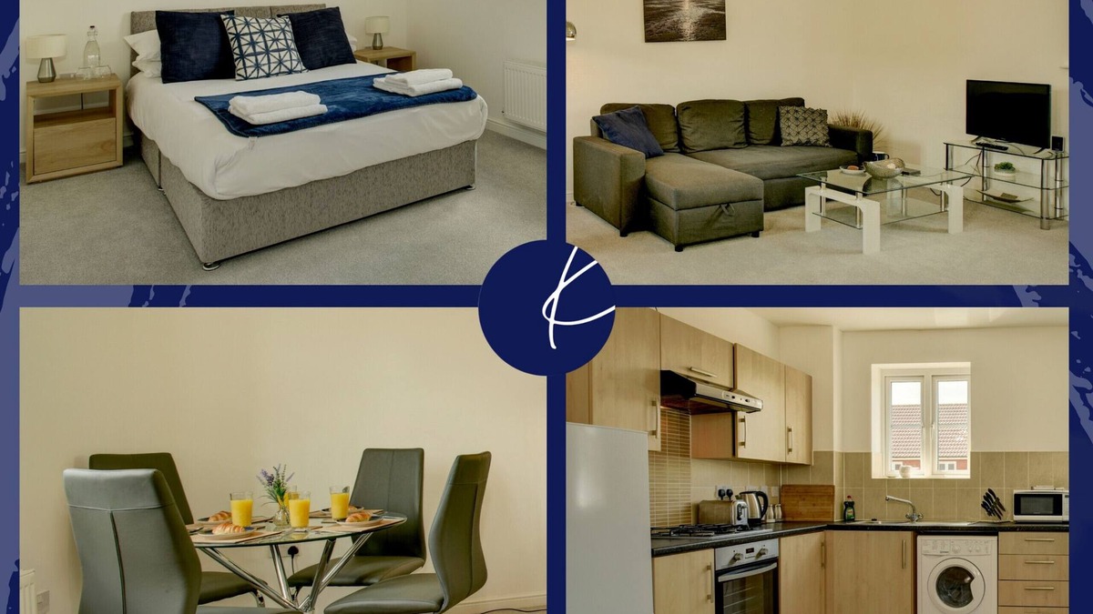 Bridgwater Apartment | K Suites - Stunning 2 bed House w/FREE parking