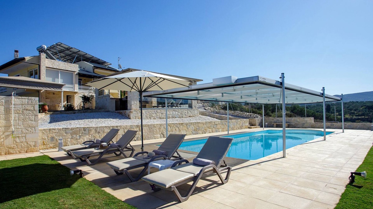 Gouvai Villa | Kalithea vacation villa with private pool, sea views & island charm