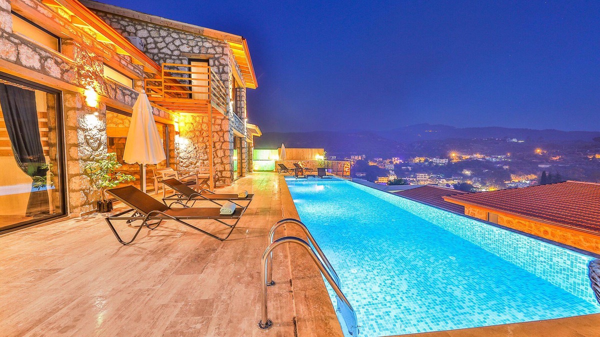 Patara Villa | Kalkan Patara, Stylish 4 Bedroom Villa, Large Infinity Pool Indoor Pool Sea View