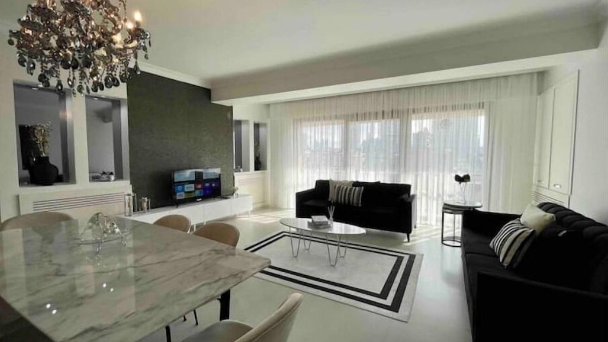 Sisli Apartment | Kaplan Luxury Flat - 3 Bedrooms with Air Conditioning and Heating
