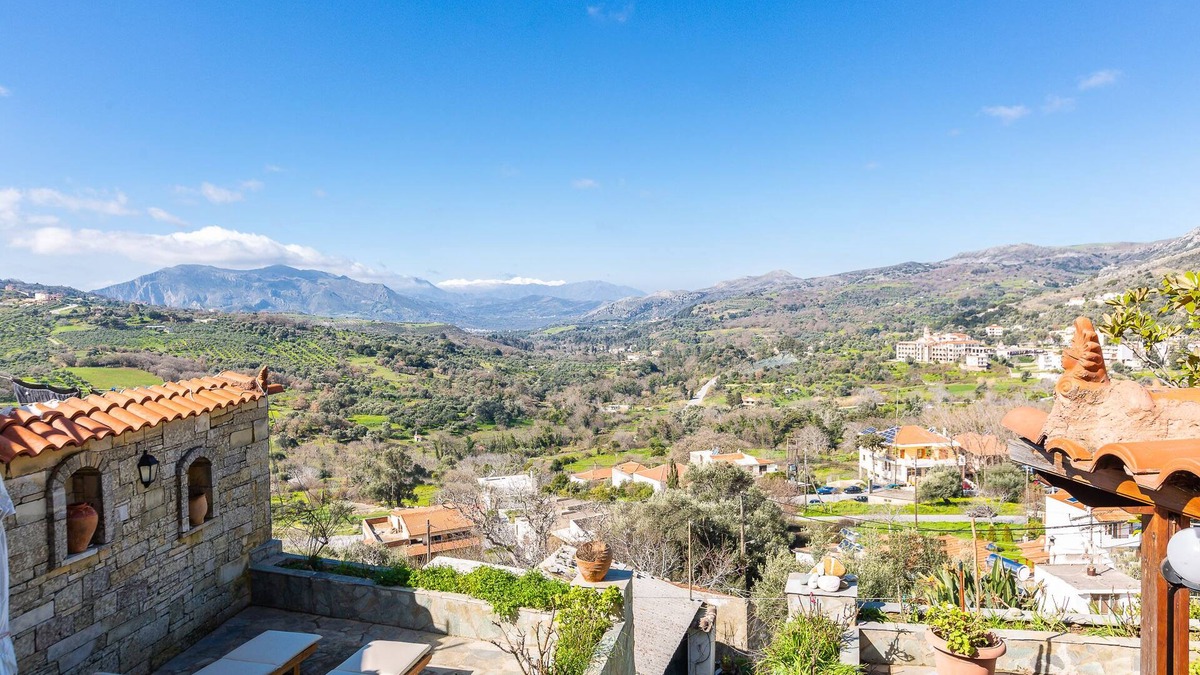 Spilion House | Katrina's Stone House in Spili with Breathtaking View