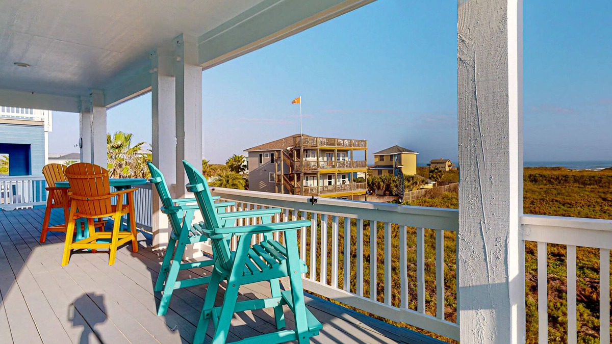Safe Harbor House | KD664 Ocean Front Home, Full Gulf Views From Third Floor Balcony, Game Room and Golf Cart Included