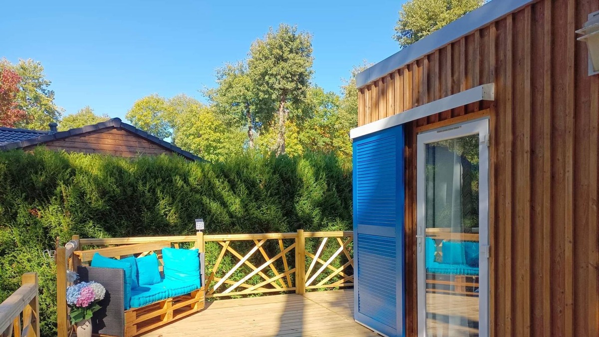 Marcilly-sur-Eure House | Key West chalet with 34m2 L-shaped terrace