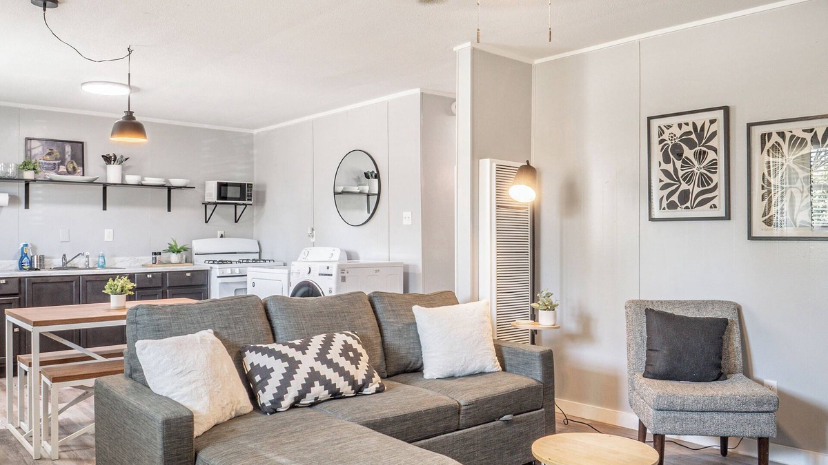 Abilene Condo | Kick back and relax in this calm, stylish space.