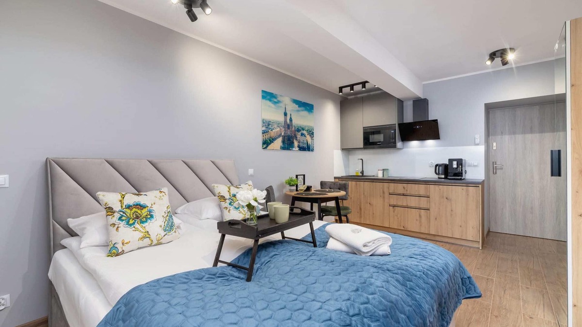 Grzegorzki Apartment | Kielecka 3 | Studio with AC| Bathtub | Cracow