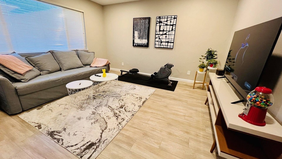 Santa Clara Condo | King bedroom with full amenities