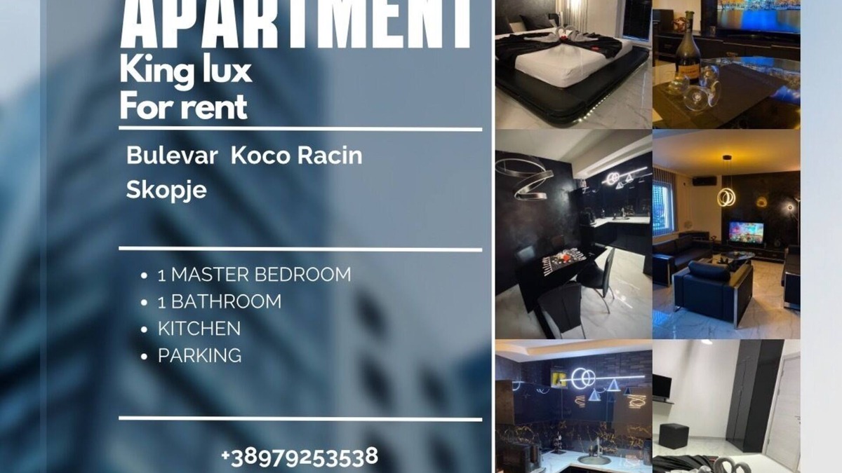 Centar Apartment | King Lux Apartment Rental of a newly furnished apartment in the center of Skopje