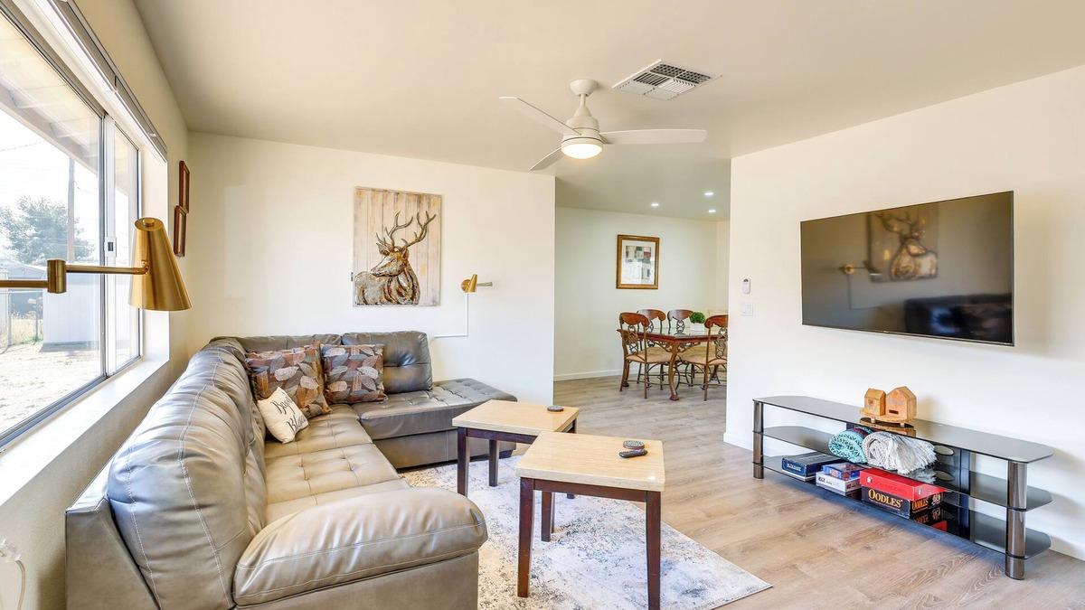 Kingman House | Kingman Vacation Rental w/Yard + Fire Pit