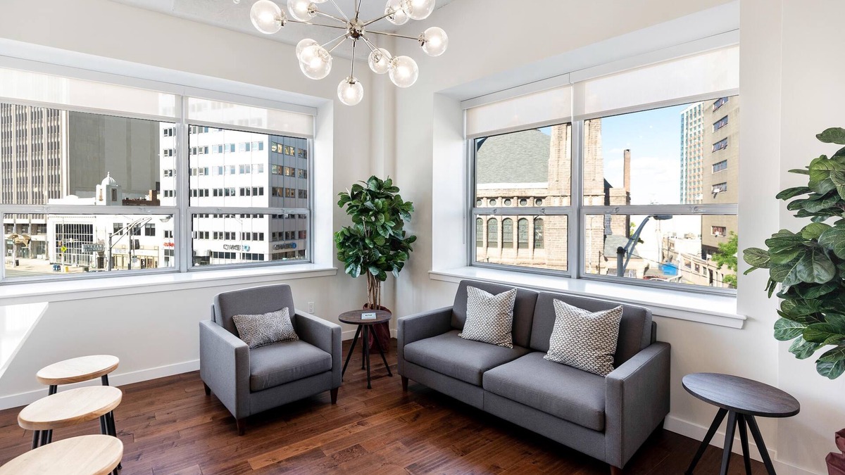 Central Business District Apartment | Kislak 507 Stunning 2BR with Den Corner Apt Retreat Above the City