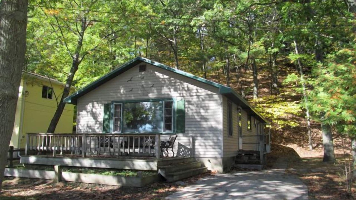 Onekama Cottage | Knotty Pine Cottage Across From Portage Lake And Steps From Lake Michigan & PPI