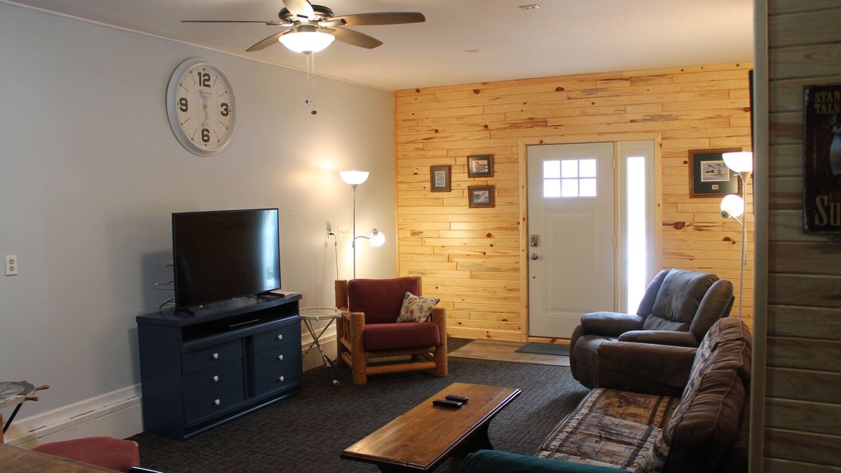 Spruce Cabin | Knotty Pine Retreat at Hubbard Lake with private deeded lake access steps away